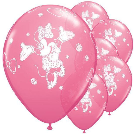 Minnie Mouse Pink Latex Balloons - 11" (6pk)