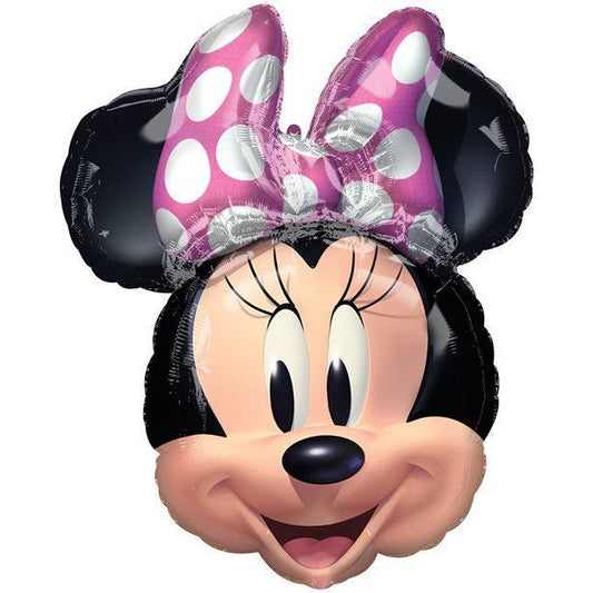 Minnie Mouse Head SuperShape Foil Balloon - 21" x 26"