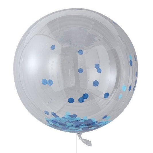 Blue Confetti Orb - 3pk (Pick & Mix Pastel) (3pk)
