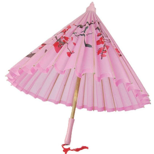 Spanish Pink Silk Parasol - 53cm