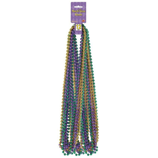 Mardi Gras Bead Necklace (12pk)