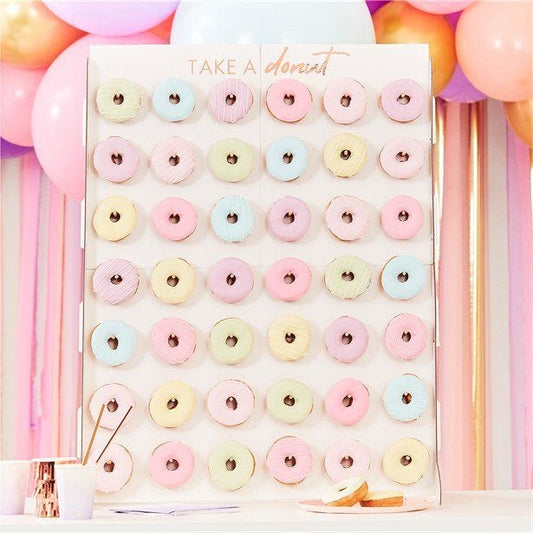 Mix It Up White & Rose Gold Donut Wall - 64cm x 84cm