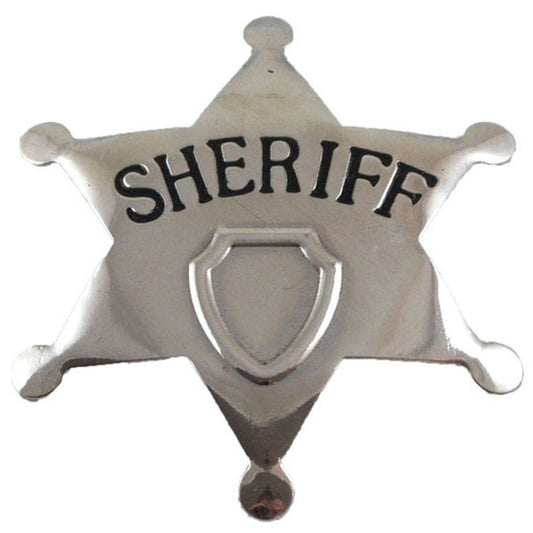 Sheriff Metal Badge - 6cm