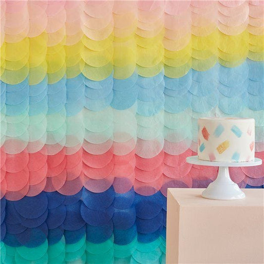 Mix It Up Brights Tissue Paper Disc Backdrop