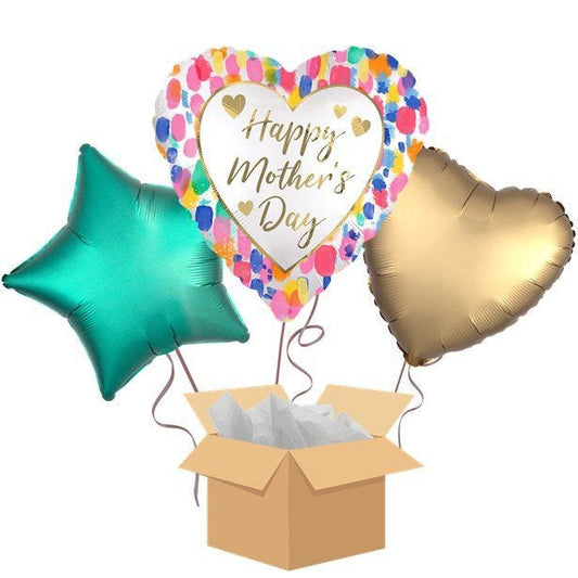 Watercolour Mother's Day Balloon Bouquet- Delivered Inflated