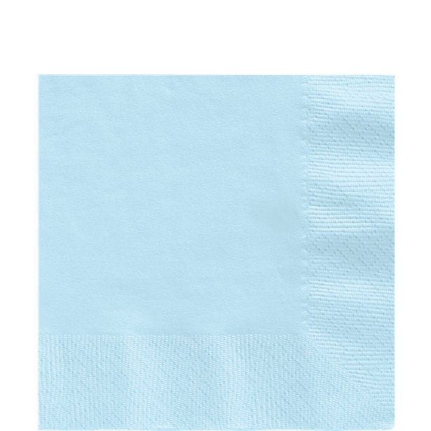 Baby Blue Paper Napkins 3ply - 33cm (20pk)