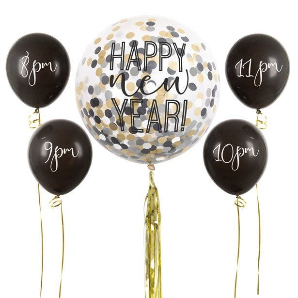 New Years Countdown Balloon Kit (5pk)