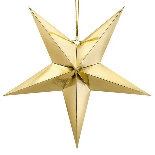 Gold Hanging Star - 70cm