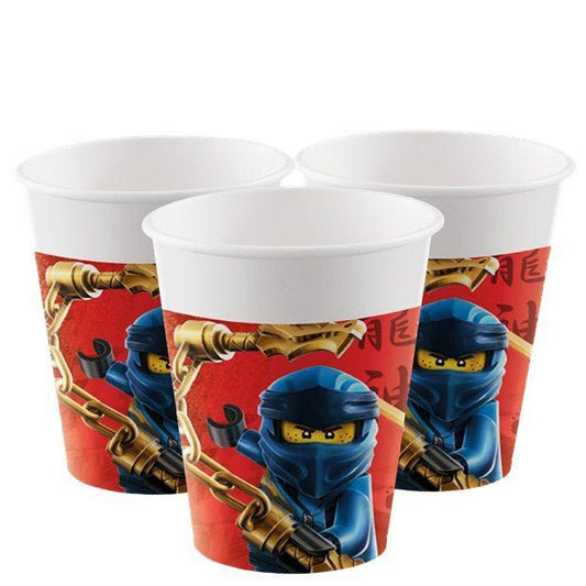 Lego Ninjago Paper Party Cups - 200ml (8pk)
