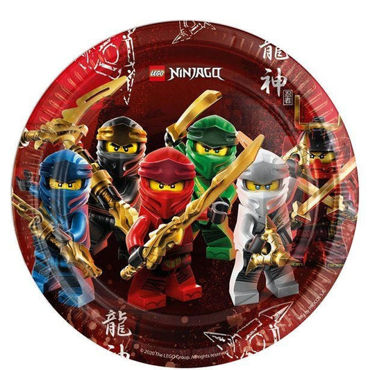 Lego Ninjago Paper Plates - 23cm (8pk)
