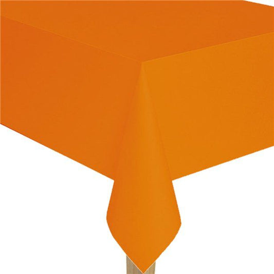 Orange Paper Table Cover - 2.8m x 1.4m