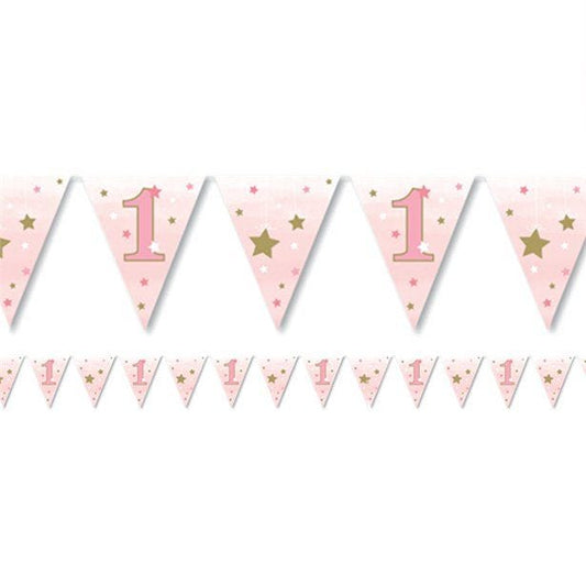 One Little Star Girl Paper Bunting