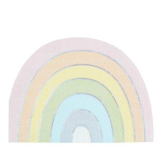 Iridescent Rainbow Paper Napkins - 33cm (16pk)