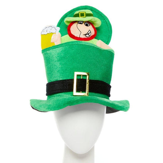St Patrick's Day Drinking Leprechaun Top Hat