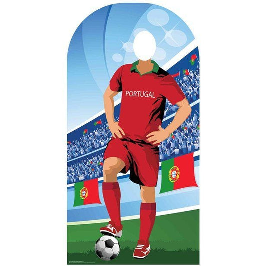 Portugal Football Stand-In Cardboard Photo Prop - 190cm x 96cm