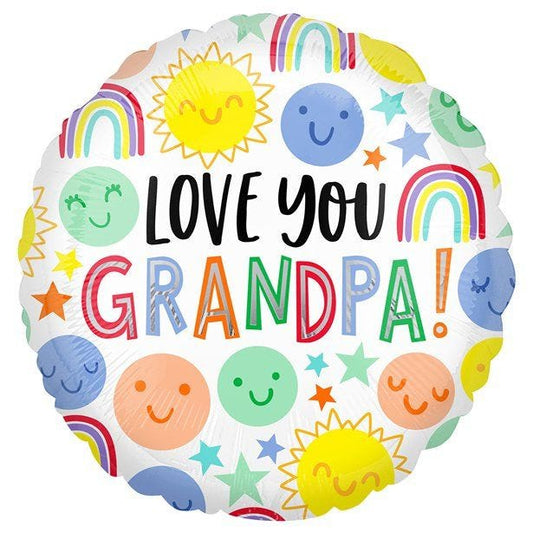 Love You Grandpa Balloon - 18" Foil