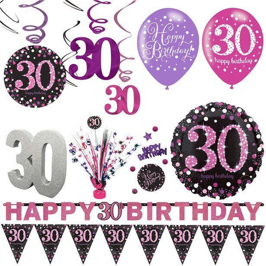 30th Pink Celebration Decorating Kit - Premium