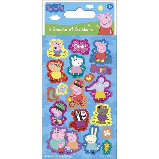 Peppa Pig - Party Pack Stickers (6pk)