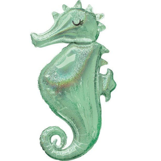 Mermaid Wishes Seahorse SuperSize Balloon - 38" Foil