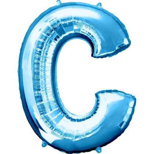 Blue Letter C Balloon - 34" Foil