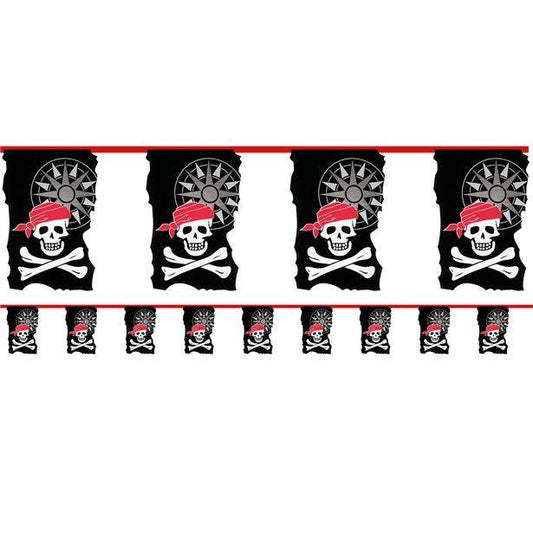 Skull & Crossbone Pirate Bunting - 10m