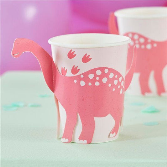 Party Like A Dinosaur Paper Cups - 266ml (8pk)