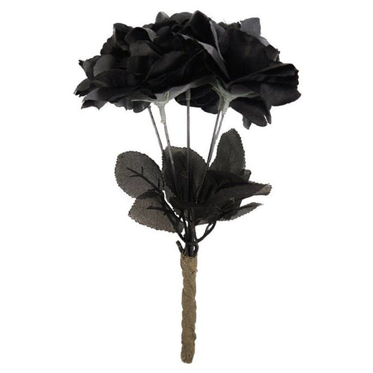 Black Rose Bouquet - 30cm