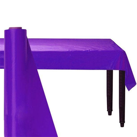 Purple Plastic Banqueting Roll - 30m