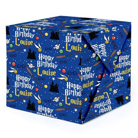 Harry Potter Style Personalised Wrapping Paper - 62 x 100cm Sheet
