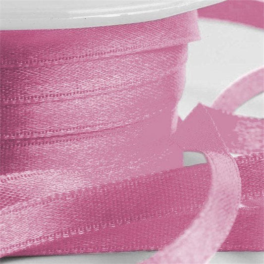 Pink Satin Ribbon - 6mm (25m roll)
