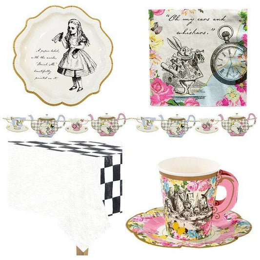 Alice in Wonderland Party Pack - Deluxe Party Pack For 12