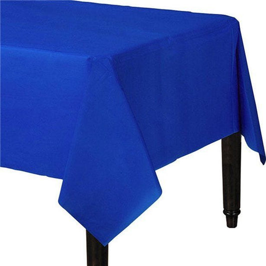 Royal Blue Plastic Table Cover - 1.4m x 2.8m