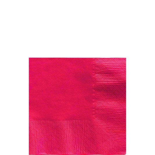 Red Paper Beverage Napkins - 25cm (20pk)