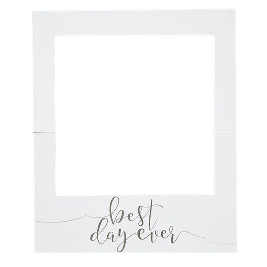 Rustic Country 'Best Day Ever' Giant Polaroid Photo Prop Sign - 82cm