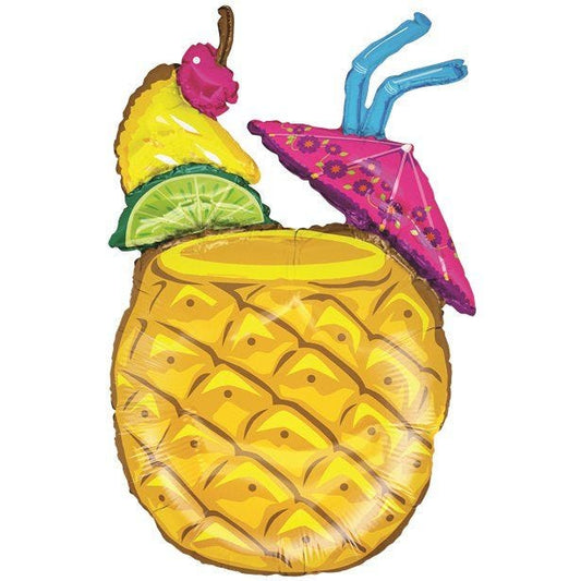 Tropical Pineapple Cocktail Supersize Balloon - 37" Foil