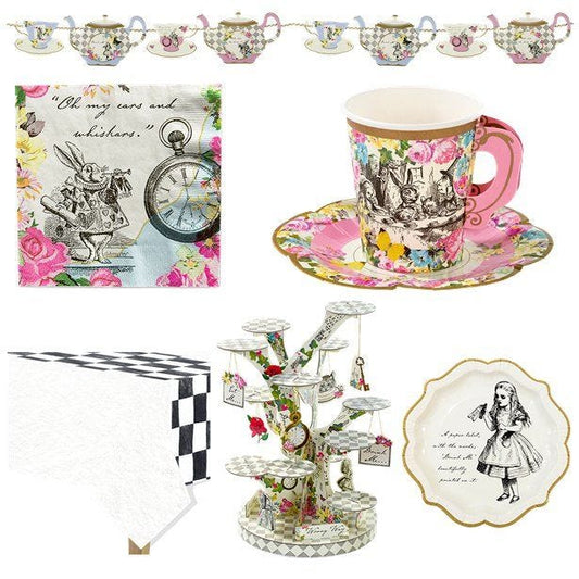 Alice in Wonderland Party Pack - Super Deluxe Party Pack For 12