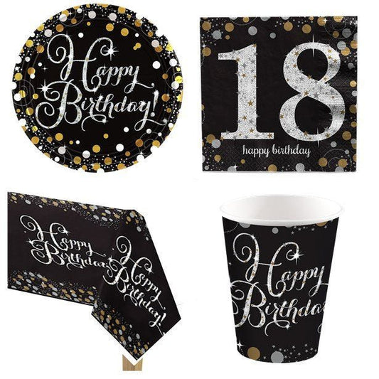 Sparkling Celebration 18th Birthday - Value Party Pack For 8