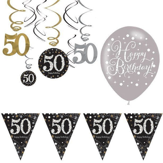 Sparkling Celebration 50th Decoration Kit - Value
