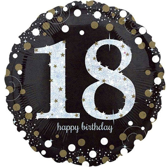 Sparkling Celebration 18th Birthday Balloon - 18" Foil