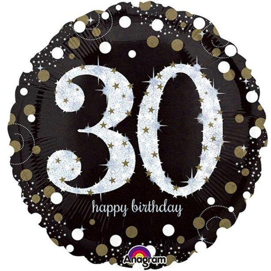 Sparkling Celebration 30th Birthday Balloon - 18" Foil