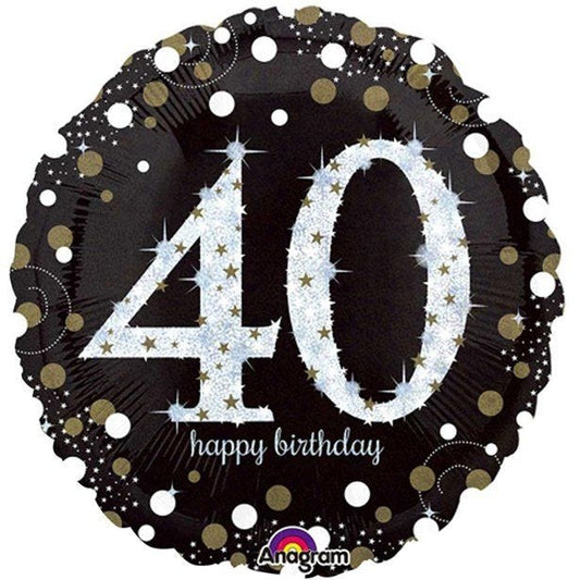 Sparkling Celebration 40th Birthday Balloon - 18" Foil