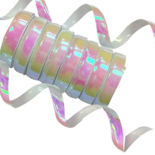 Iridescent Holographic Streamers - 10 Coils