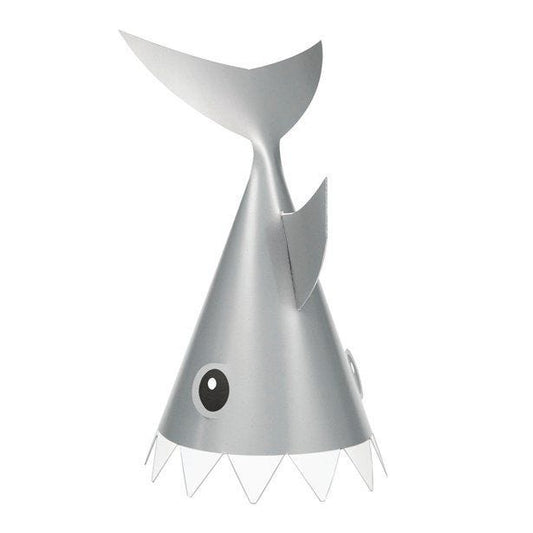 Shark Party Shaped Paper Hats (8pk)