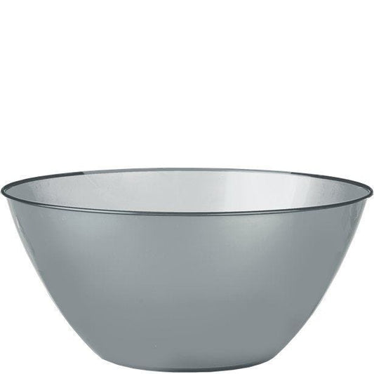 Silver Plastic Serving Bowl - 4.7L
