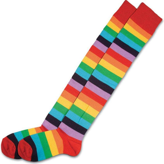 Rainbow Striped Socks - Adult
