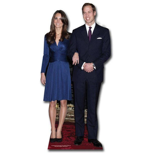Prince William & Princess Catherine Cardboard Cutout - 182cm x 87cm