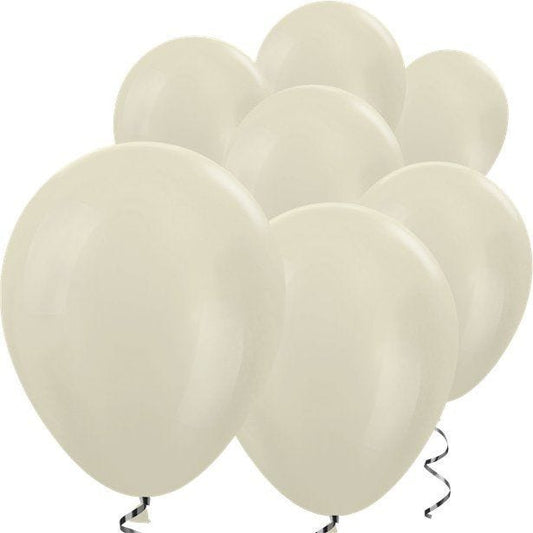 Ivory Satin Mini Balloons - 5" Latex Balloons (100pk)