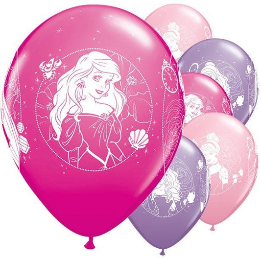 Disney Princess Latex Balloons - 12" (6pk)