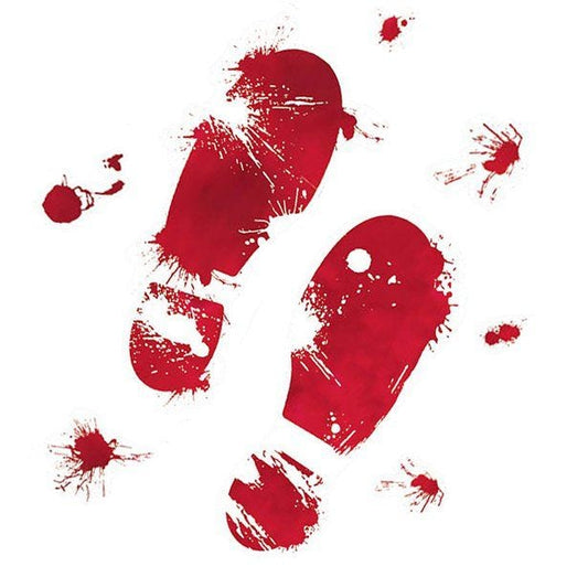 Bloody Footprints Decoration - 61cm (8pcs)