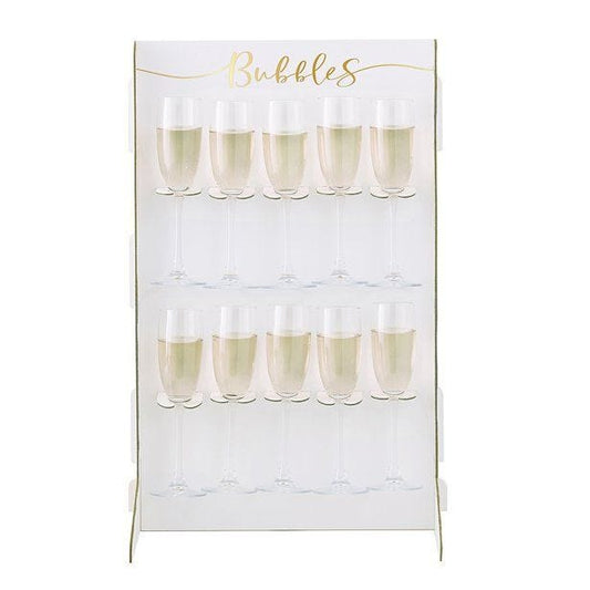 Gold Wedding Prosecco Wall Drinks Holder